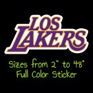 Los Angeles Lakers Full Color Vinyl Decal | Hydroflask decal | Cornhole decal
