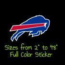 Buffalo Bills Full Color Vinyl Decal | Hydroflask decal | Cornhole decal 6