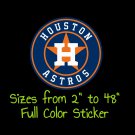 Houston Astros Full Color Vinyl Decal | Hydroflask decal | Cornhole decal 6