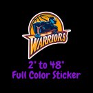 Golden State Warriors Full Color Vinyl Decal | Hydroflask decal Cornhole decal 5