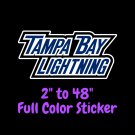 Tampa Bay Lightning Full Color Vinyl Decal | Hydroflask decal | Cornhole decal 2