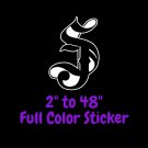 San Jose Sharks Full Color Vinyl Decal | Hydroflask decal | Cornhole decal 6