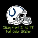 Indianapolis Colts Full Color Vinyl Decal | Hydroflask decal | Cornhole decal 6