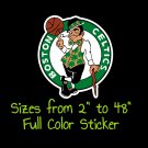 Boston Celtics Full Color Vinyl Decal | Hydroflask decal | Cornhole decal 3