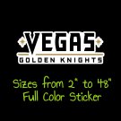 Vegas Golden Knights Full Color Vinyl Decal | Hydroflask decal Cornhole decal 5
