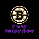 Boston Bruins Full Color Vinyl Decal | Hydroflask decal | Cornhole decal 5