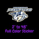 Nashville Predators Full Color Vinyl Decal | Hydroflask decal | Cornhole decal 4