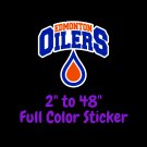Edmonton Oilers Full Color Vinyl Decal | Hydroflask decal | Cornhole decal 4