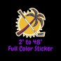 Florida Panthers Full Color Vinyl Decal | Hydroflask decal | Cornhole decal 1