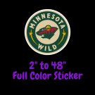 Minnesota Wild Full Color Vinyl Decal | Hydroflask decal | Cornhole decal 5