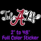 Alabama Crimsontide Full Color Vinyl Decal | Hydroflask decal | Cornhole decal 9