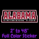 Alabama Crimsontide Full Color Vinyl Decal | Hydroflask decal | Cornhole decal 3