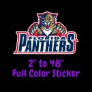 Florida Panthers Full Color Vinyl Decal | Hydroflask decal | Cornhole decal 3