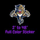 Florida Panthers Full Color Vinyl Decal | Hydroflask decal | Cornhole decal 4
