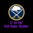 Buffalo Sabres Full Color Vinyl Decal | Hydroflask decal | Cornhole decal 4