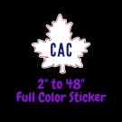 Montreal Canadiens Full Color Vinyl Decal | Hydroflask decal | Cornhole decal 1