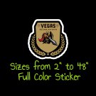 Vegas Golden Knights Full Color Vinyl Decal | Hydroflask decal Cornhole decal 7