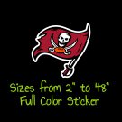 Tampa Bay Buccaneers Full Color Vinyl Decal | Hydroflask decal Cornhole decal 3