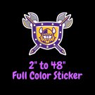 Minnesota Vikings Full Color Vinyl Decal | Hydroflask decal | Cornhole decal 3