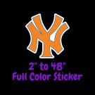 New York Knicks Full Color Vinyl Decal | Hydroflask decal | Cornhole decal 2