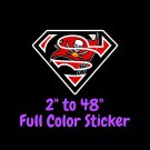 Tampa Bay Buccaneers Full Color Vinyl Decal | Hydroflask decal Cornhole decal 5