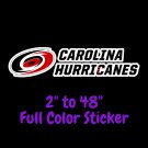 Carolina Hurricanes Full Color Vinyl Decal | Hydroflask decal | Cornhole decal 5