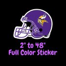 Minnesota Vikings Full Color Vinyl Decal | Hydroflask decal | Cornhole decal 1