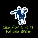 Indianapolis Colts Full Color Vinyl Decal | Hydroflask decal | Cornhole decal 1