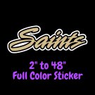 New Orleans Saints Full Color Vinyl Decal | Hydroflask decal | Cornhole decal 1