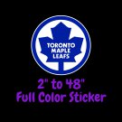 Toronto Maple Leafs Full Color Vinyl Decal | Hydroflask decal | Cornhole decal 6
