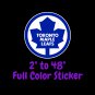 Toronto Maple Leafs Full Color Vinyl Decal | Hydroflask decal | Cornhole decal 6
