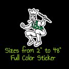 Boston Celtics Full Color Vinyl Decal | Hydroflask decal | Cornhole decal 11