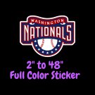 Washington Nationals Full Color Vinyl Decal | Hydroflask decal Cornhole decal 4