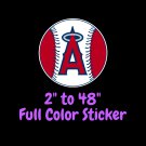 Los Angeles Angels Full Color Vinyl Decal | Hydroflask decal | Cornhole decal 8
