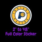 Indiana Pacers Full Color Vinyl Decal | Hydroflask decal | Cornhole decal 3