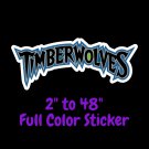 Minnesota Timberwolves Full Color Vinyl Decal Hydroflask decal Cornhole decal 2