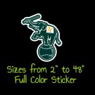 Oakland Athletics Full Color Vinyl Decal | Hydroflask decal | Cornhole decal 3