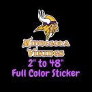 Minnesota Vikings Full Color Vinyl Decal | Hydroflask decal | Cornhole decal 4