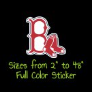 Boston Red Sox Full Color Vinyl Decal | Hydroflask decal | Cornhole decal 7