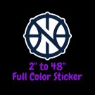 New Orleans Pelicans Full Color Vinyl Decal | Hydroflask decal Cornhole decal 3