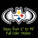 Pittsburgh Steelers Full Color Vinyl Decal | Hydroflask decal | Cornhole decal 3