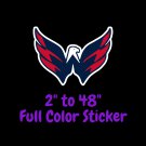 Washington Capitals Full Color Vinyl Decal | Hydroflask decal | Cornhole decal 3