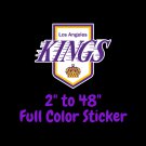 Los Angeles Kings Full Color Vinyl Decal | Hydroflask decal | Cornhole decal 6