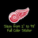 Detroit Red Wings Full Color Vinyl Decal | Hydroflask decal | Cornhole decal 10