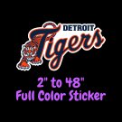 Detroit Tigers Full Color Vinyl Decal | Hydroflask decal | Cornhole decal 1