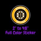 Boston Bruins Full Color Vinyl Decal | Hydroflask decal | Cornhole decal 4