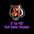 Cincinnati Bengals Full Color Vinyl Decal | Hydroflask decal | Cornhole decal 3