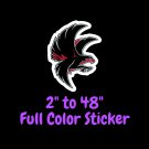 Atlanta Falcons Full Color Vinyl Decal | Hydroflask decal | Cornhole decal 1