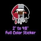 Atlanta Falcons Full Color Vinyl Decal | Hydroflask decal | Cornhole decal 5