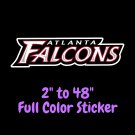 Atlanta Falcons Full Color Vinyl Decal | Hydroflask decal | Cornhole decal 6